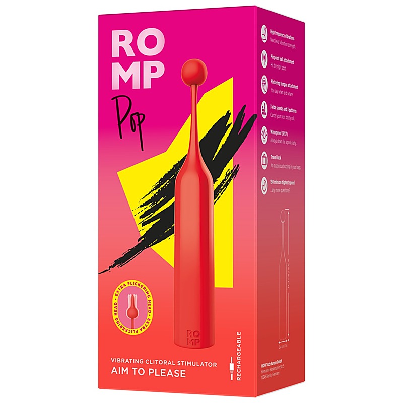 Romp Pop High Frequency Clitoral Stimulator by Love Honey - Clit Ticklers and Pulsators