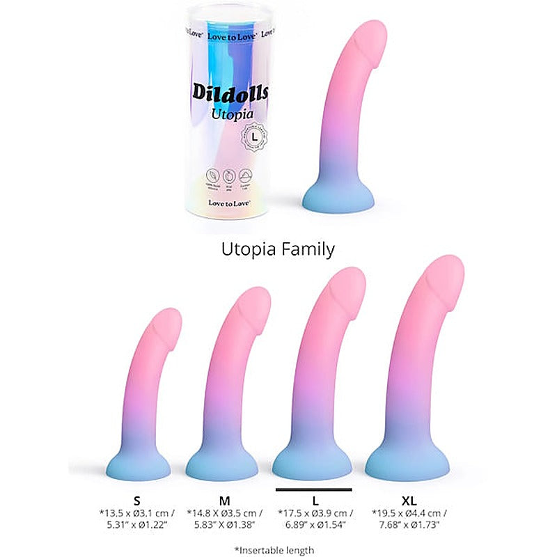 LOVE TO LOVE DILDOLLS Utopia Silicone Dildo - Realistic Dildos