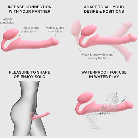 Bendable Strap-On Flexible Dildo by Strap-On-Me - Strap On Sextoys