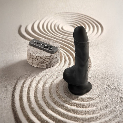 Rotating and Vibrating Realistic Dildo Large by Strap-On-Me - Vibrating Dildos