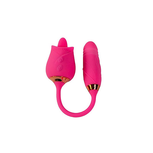 Pink Pussycat Licking Rose Clitoral Vibe by Cousins Group - Clit Ticklers and Pulsators