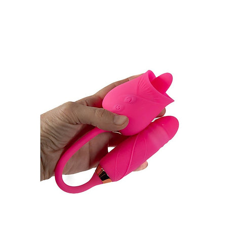 Cousins Group Pink Pussycat Licking Rose Clitoral Vibe - Clit Ticklers and Pulsators
