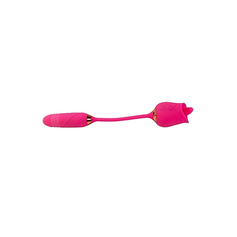 Cousins Group Pink Pussycat Licking Rose Clitoral Vibe - Clit Ticklers and Pulsators