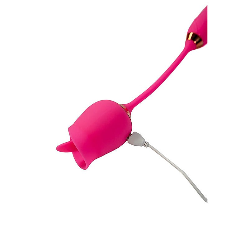 Cousins Group Pink Pussycat Licking Rose Clitoral Vibe - Clit Ticklers and Pulsators