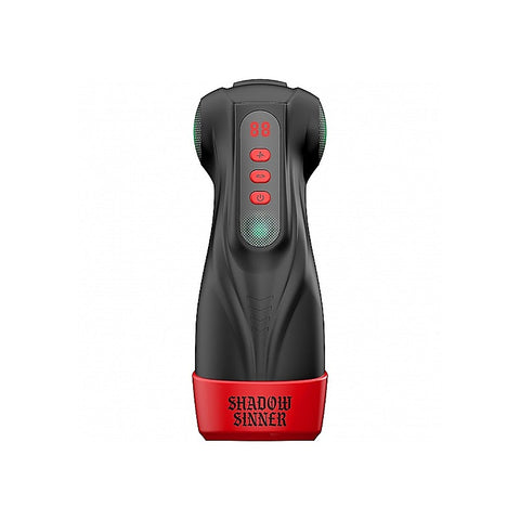 Raven Shadow Sinner Vibrating Masturbator by Shots Toys - Masturbators and Strokers