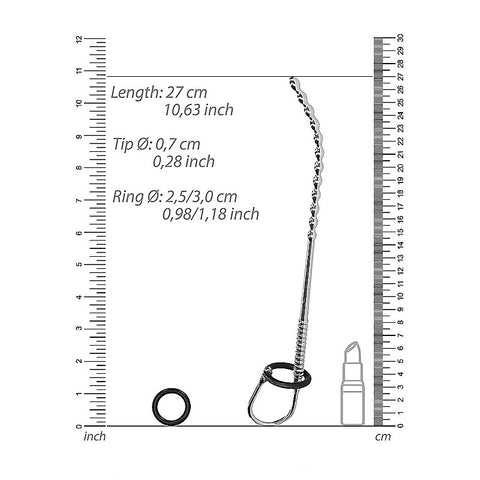 Urethral Sounding Stainless Steel Stretcher by Shots Toys - Urethral Sounds
