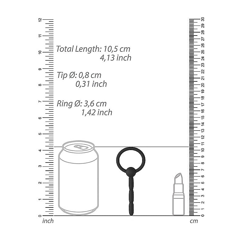 Urethral Sounding Silicone Plug by Shots Toys - Urethral Sounds