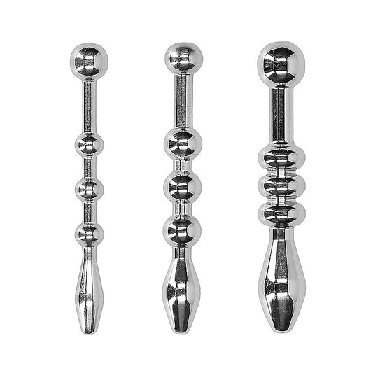 Urethral Sounding Stainless Steel Plug Set by Shots Toys - Urethral Sounds