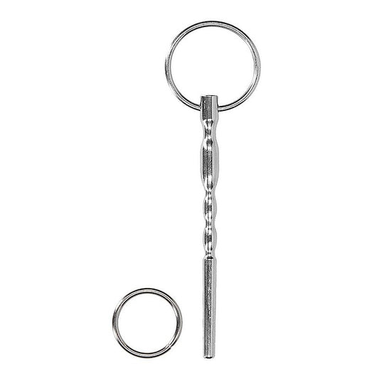 Stainless Steel Urethral Penis Plug With Ring 8mm - Urethral Sounds