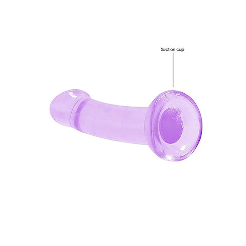 Realrock Crystal Clear Suction Cup Non Realistic Dildo - Non-Realistic Dildos