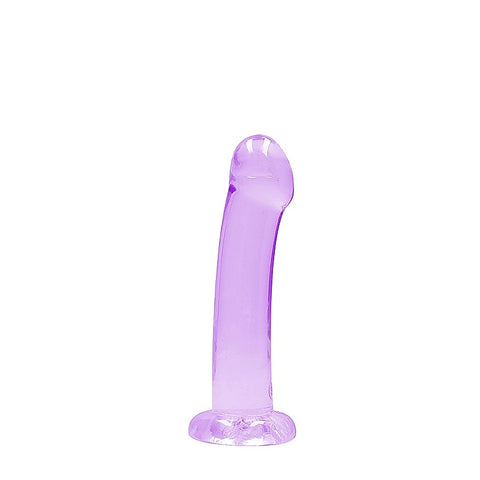 Realrock Crystal Clear Suction Cup Non Realistic Dildo - Non-Realistic Dildos