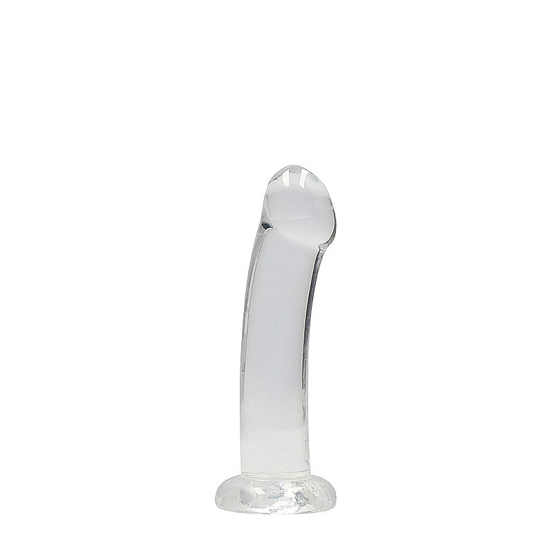 Realrock Crystal Clear Suction Cup Non Realistic Dildo - Non-Realistic Dildos
