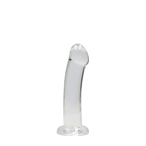Realrock Crystal Clear Suction Cup Non Realistic Dildo - Non-Realistic Dildos