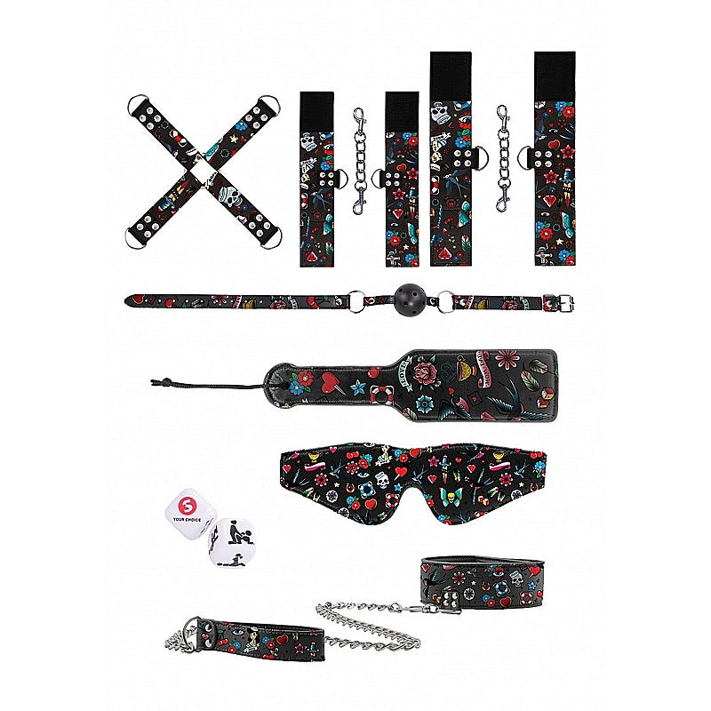Old School Tattoo Bondage Kit by Shots Toys - Bondage Kits