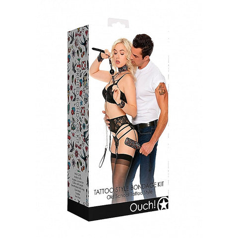 Old School Tattoo Bondage Kit by Shots Toys - Bondage Kits