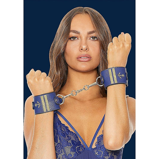 Sailor Theme Bondage Wrist Cuffs by Shots Toys - Cuffs And Restraints