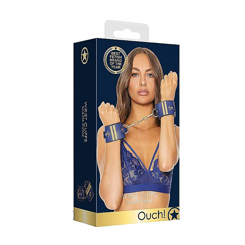 Sailor Theme Bondage Wrist Cuffs by Shots Toys - Cuffs And Restraints