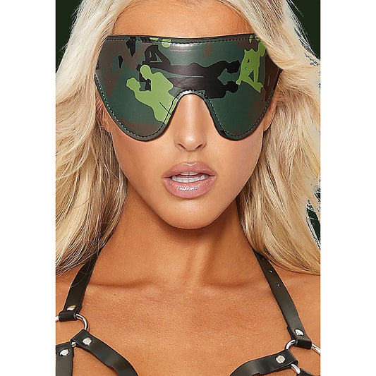 Army Theme BDSM Play Eye Mask by Shots Toys - Masks And Blindfolds