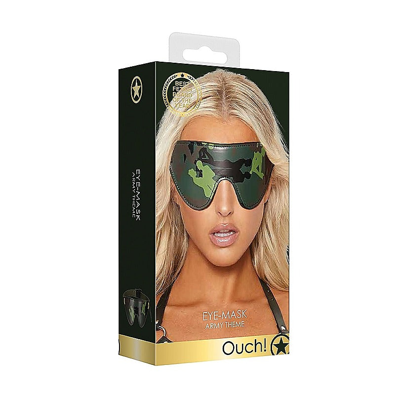 Army Theme BDSM Play Eye Mask by Shots Toys - Masks And Blindfolds