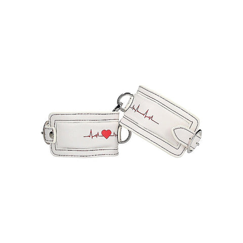 Nurse Theme Fetish Play Ankle Cuffs by Shots Toys - Cuffs And Restraints