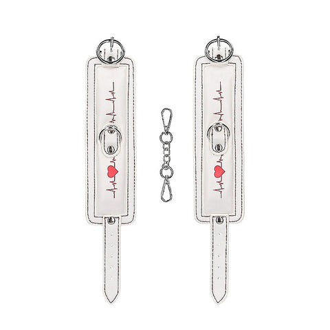 Nurse Theme Fetish Play Ankle Cuffs by Shots Toys - Cuffs And Restraints