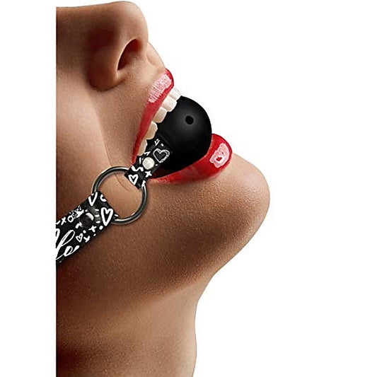 Street Art Fashion Breathable Ball Gag by Shots Toys - Bondage Gags and Bits