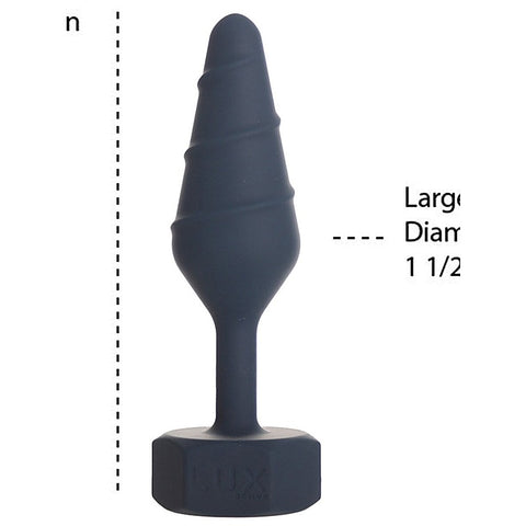 Lux Active Twist Silicone Anal Plug by BMS Factory - Butt Plugs