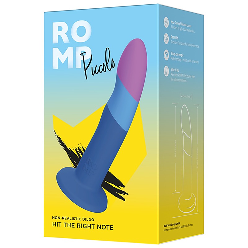 ROMP Piccolo Silicone Dildo by Love Honey - Strap On Sextoys