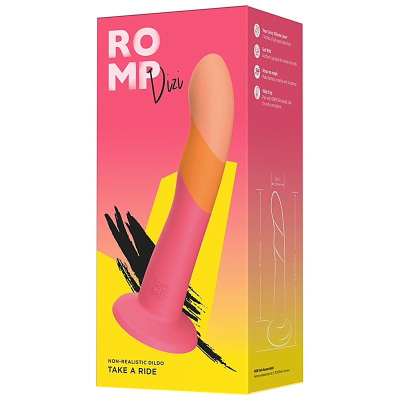 ROMP Dizi Suction Cup Strap On Dildo by Love Honey - Strap On Sextoys