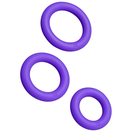 Romp Remix Trio Silicone Cock Rings Set by Love Honey - Cock Ring Sets