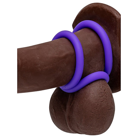 Romp Remix Trio Silicone Cock Rings Set by Love Honey - Cock Ring Sets