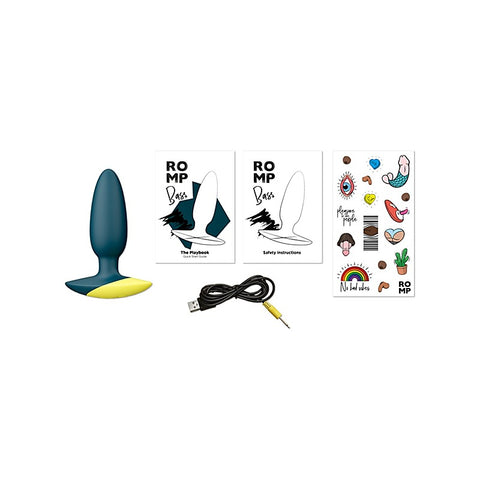 Romp Bass Vibrating Silicone Anal Plug by Love Honey - Butt Plugs