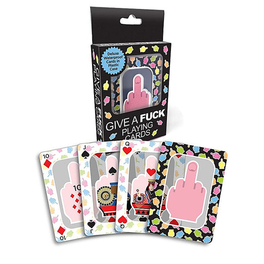 Give A Fuck Waterproof Playing Cards by Little Genie - Sex Games, Coupons and Tricks