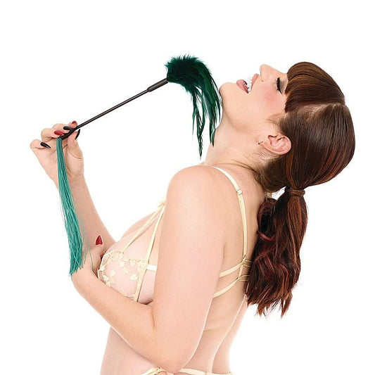Indica Feather Tickler Whip by Sportsheets - Whips And Crops