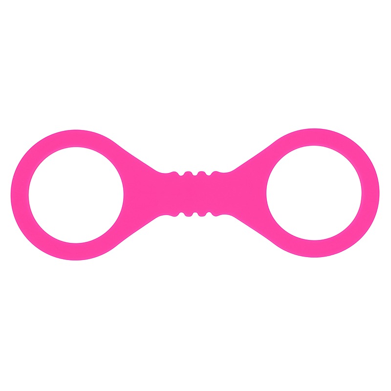 Sex & Mischief Hot Pink Silicone Hand Cuffs by Sportsheets - Cuffs And Restraints