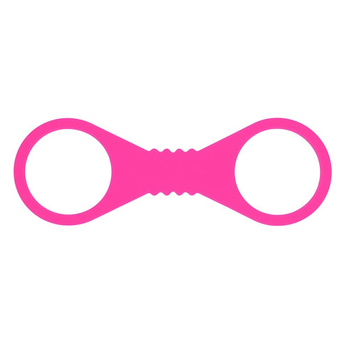 Sex & Mischief Hot Pink Silicone Hand Cuffs by Sportsheets - Cuffs And Restraints