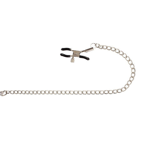 Breathable O-ring Gag with Nipple Clamps by Chisa - Bondage Gags and Bits