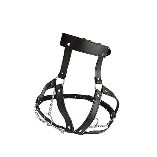 Fetish Breast Harness With O-ring Chains by Chisa - Cuffs And Restraints