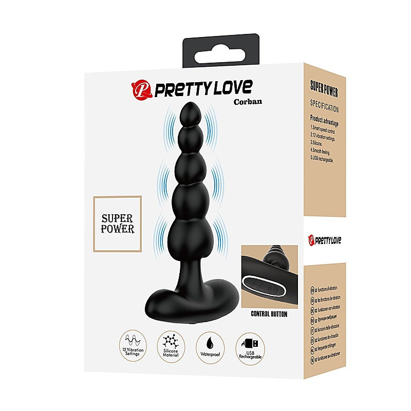 Baile Corban Rechargeable Silicone Butt Plug - Butt Plugs