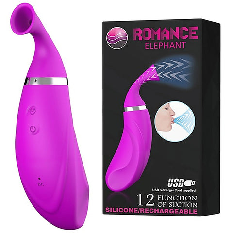 Romance Elephant Rechargeable Clitoral Vibrator by Baile - Clit Ticklers and Pulsators