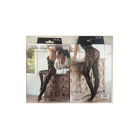 Chestnut Cheetah Womens Fishnet Tights by Yelete - Fishnet and Thigh Highs