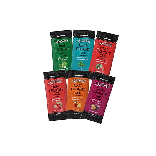 GoodHead Oral Delight Gel 6 Piece Fruity by Doc Johnson - Massage Oils and Lubricants