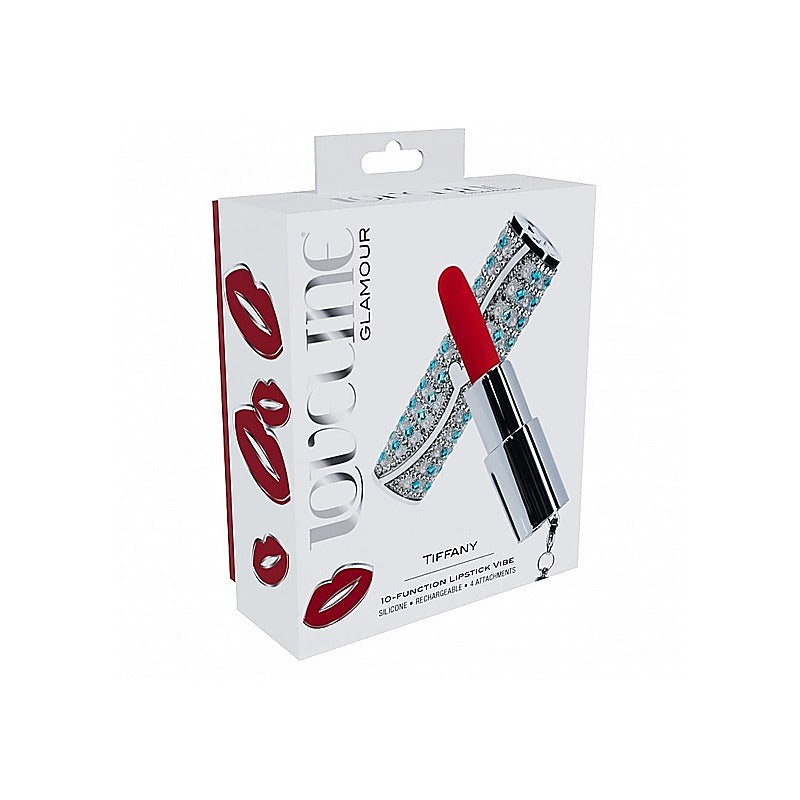 Loveline Tiffany 10 Functions Lipstick Vibrator - Personal Massagers