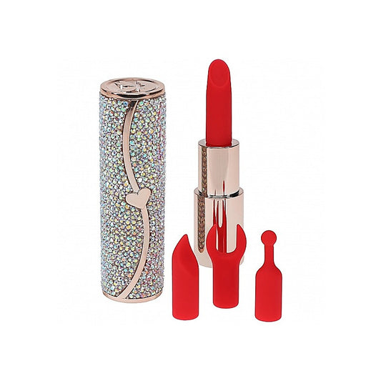 Loveline Sparkle 10 Functions Lipstick Vibrator - Personal Massagers