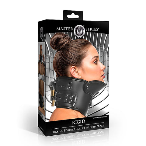 Master Series Rigid Locking Posture Collar by XR Brands - Collars and Leads