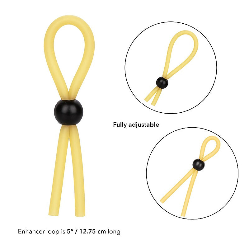 The Lasso Adjustable Cock Ring by California Exotics - Stretchy Cock Rings