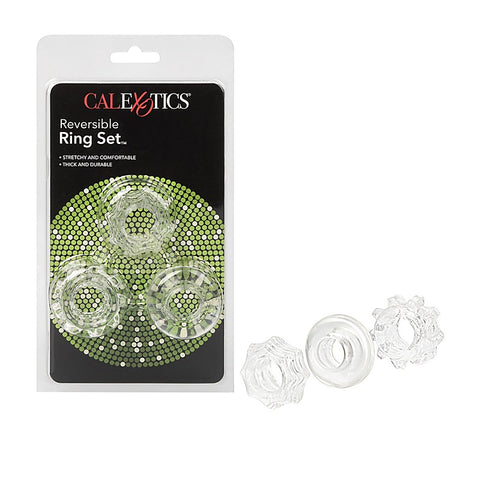 Reversible Mens Cock Ring Set by California Exotics - Cock Ring Sets