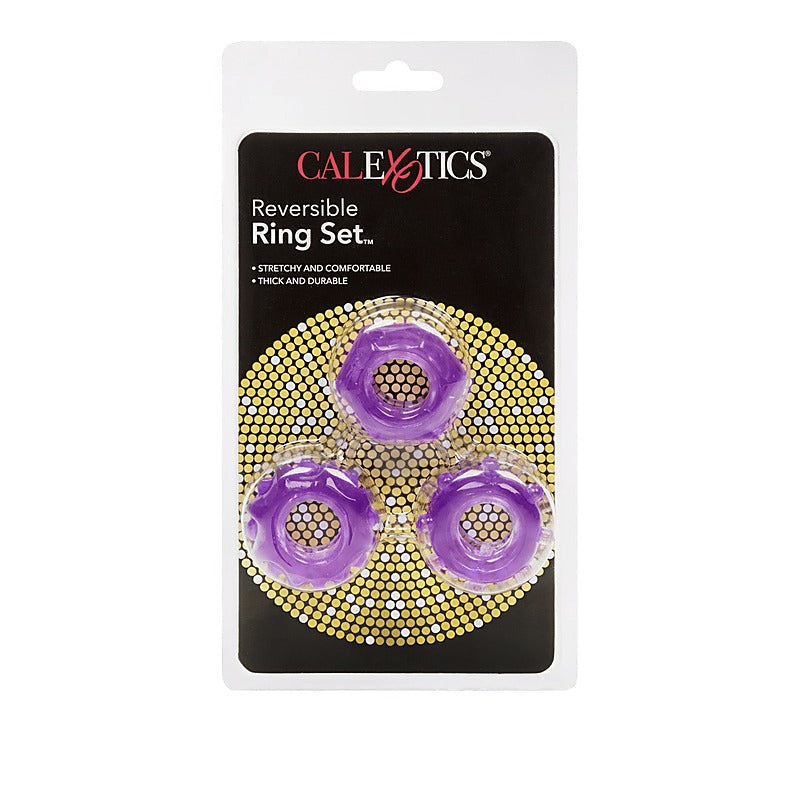 Reversible Mens Cock Ring Set by California Exotics - Cock Ring Sets