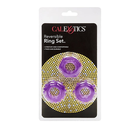 Reversible Mens Cock Ring Set by California Exotics - Cock Ring Sets
