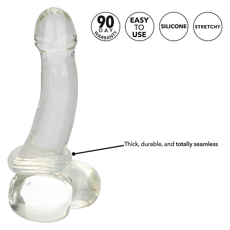 California Exotics Premium Silicone Cock Ring Medium - Stretchy Cock Rings